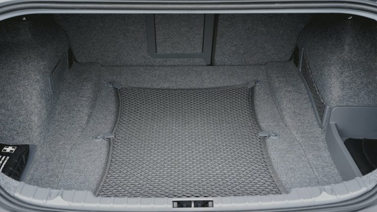 Open, empty car trunk waiting to be packed